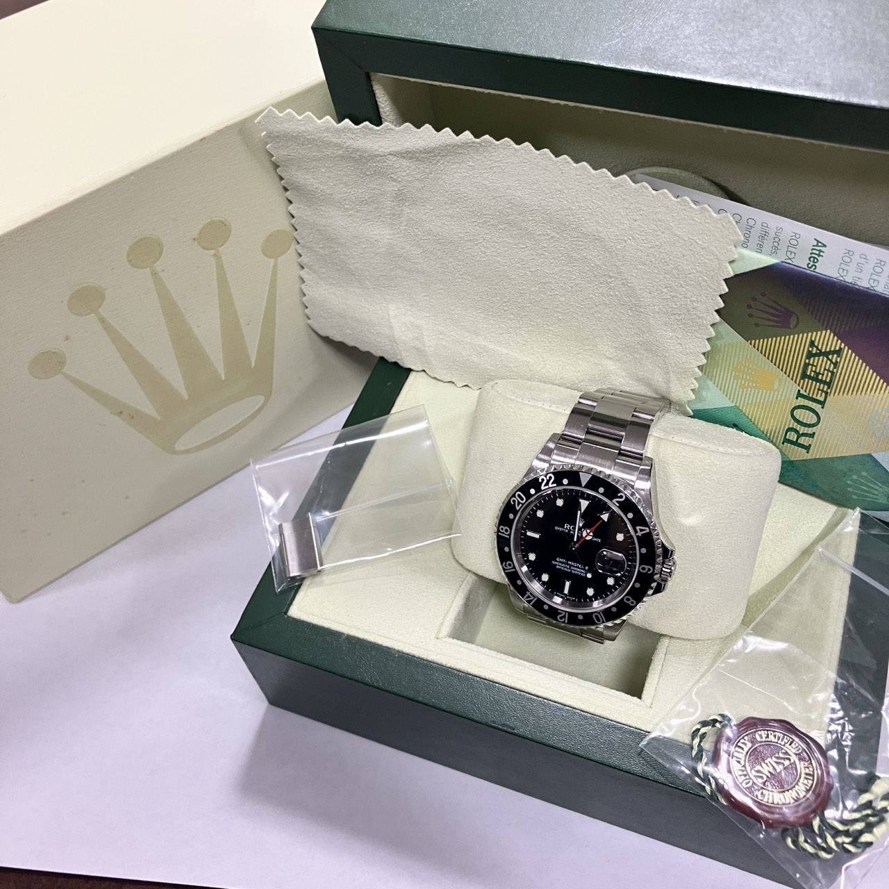ROLEX(����å���) GMT�ޥ���������16710LN ���֥�å�������̵��������饫�С����� ��������ʡ�AF-12������Ź�ˡ���