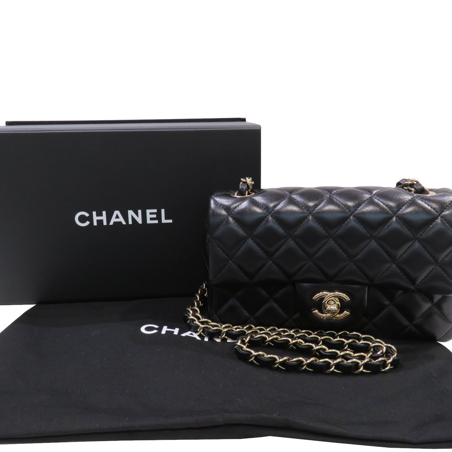 CHANEL (����ͥ�) �ߥ˥��饷�å��ϥ�ɥХå�(�ߥ˥ޥȥ�å�20) A69900 �֥�å�(�����ѥ󥴡���ɶ��) ��ॹ���� ���A B133 ���Ź