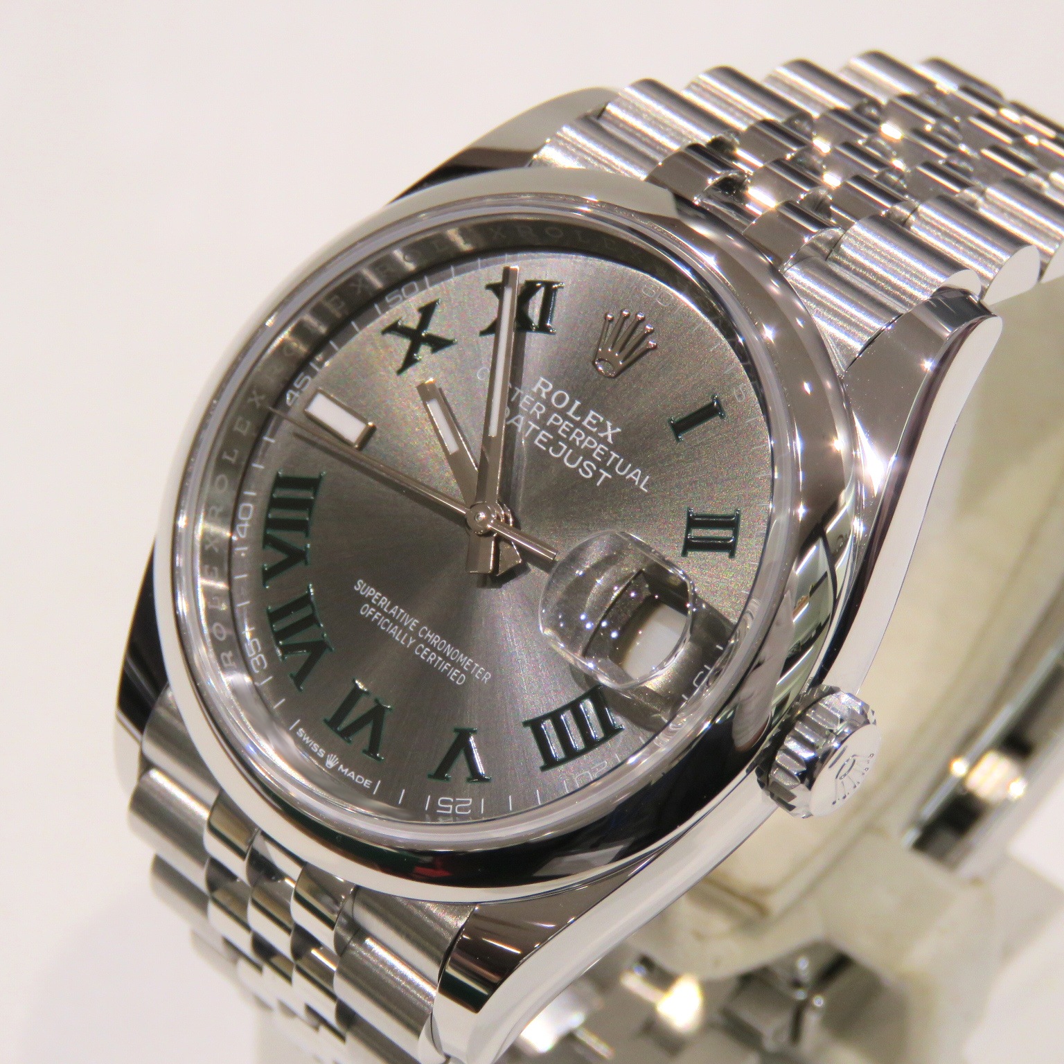 ROLEX (����å���) �ǥ��ȥ��㥹��36 �ӻ��� 126200 ���졼�� �����ޥ� SS ����ӥ꡼ ̤���� P-015 ���Ź