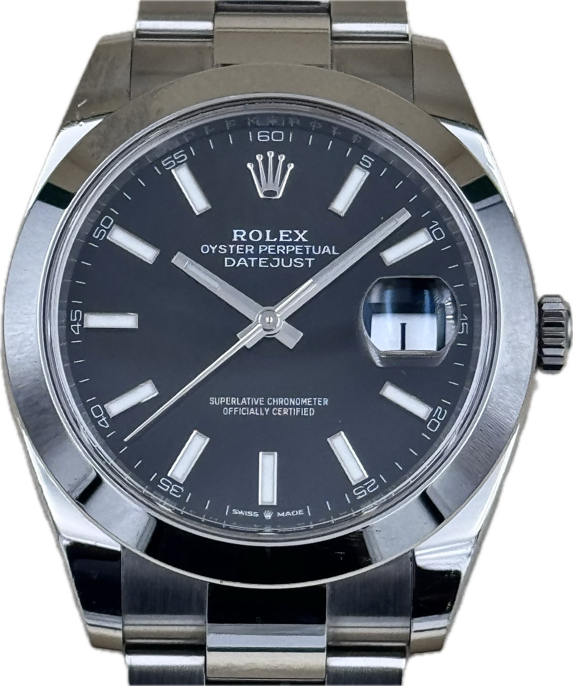 ROLEX (ロレックス) デイトジャスト41 126300 ブラック SS 中古品  