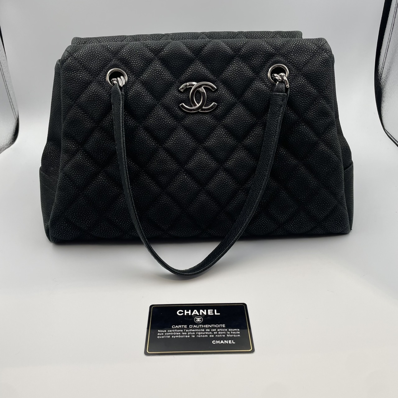 CHANEL(����ͥ�) ��������ȡ��ȥХå� ���եȥ���ӥ������� �֥�å� 16���� �����ɡ������뤢�� ���AB CAB-490 (���ض�Ź)