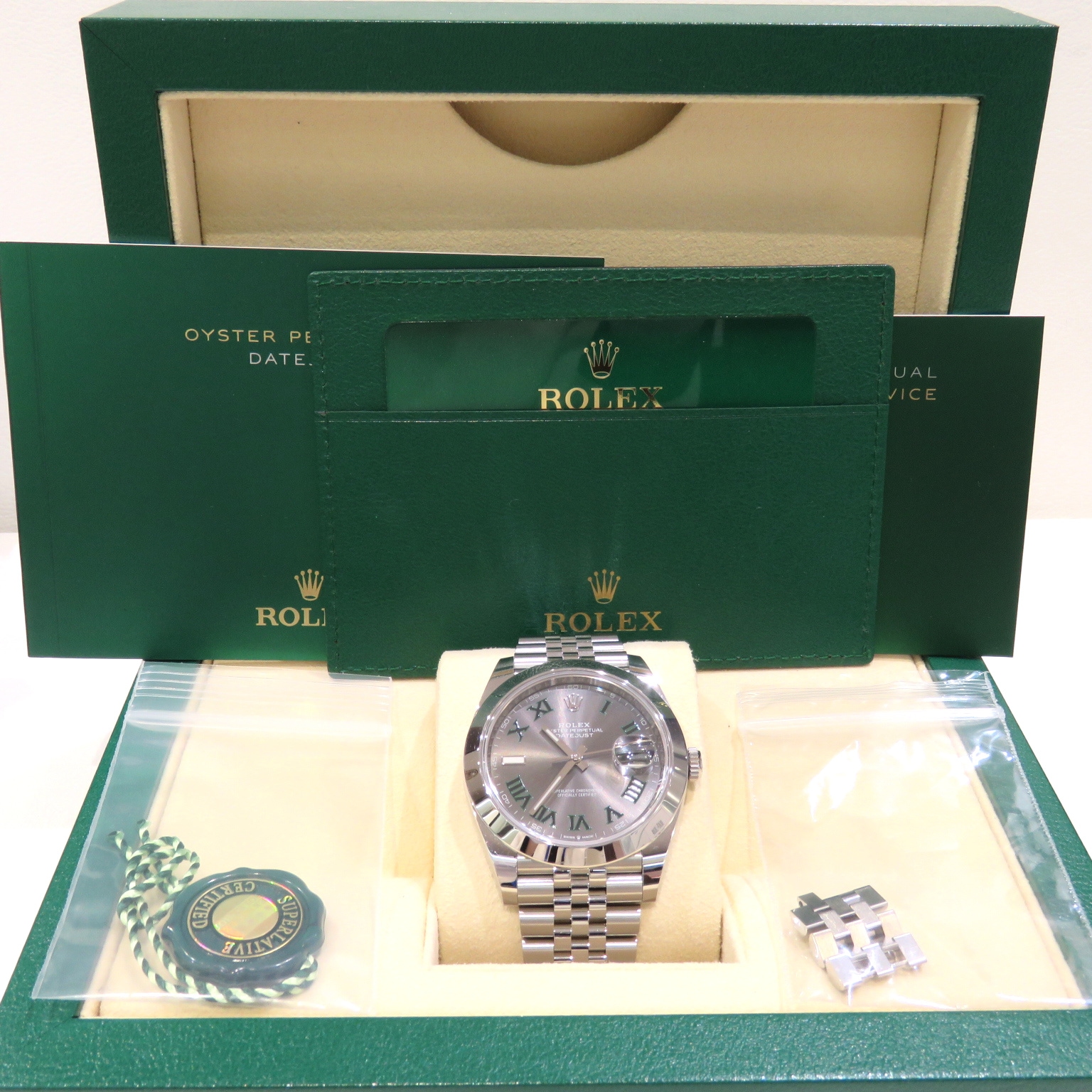 ROLEX (����å���) �ǥ��ȥ��㥹��41 �ӻ��� 126300 ���졼�ȥ����ޥ� 3����Ĵ�� ��� B-267 ���Ź