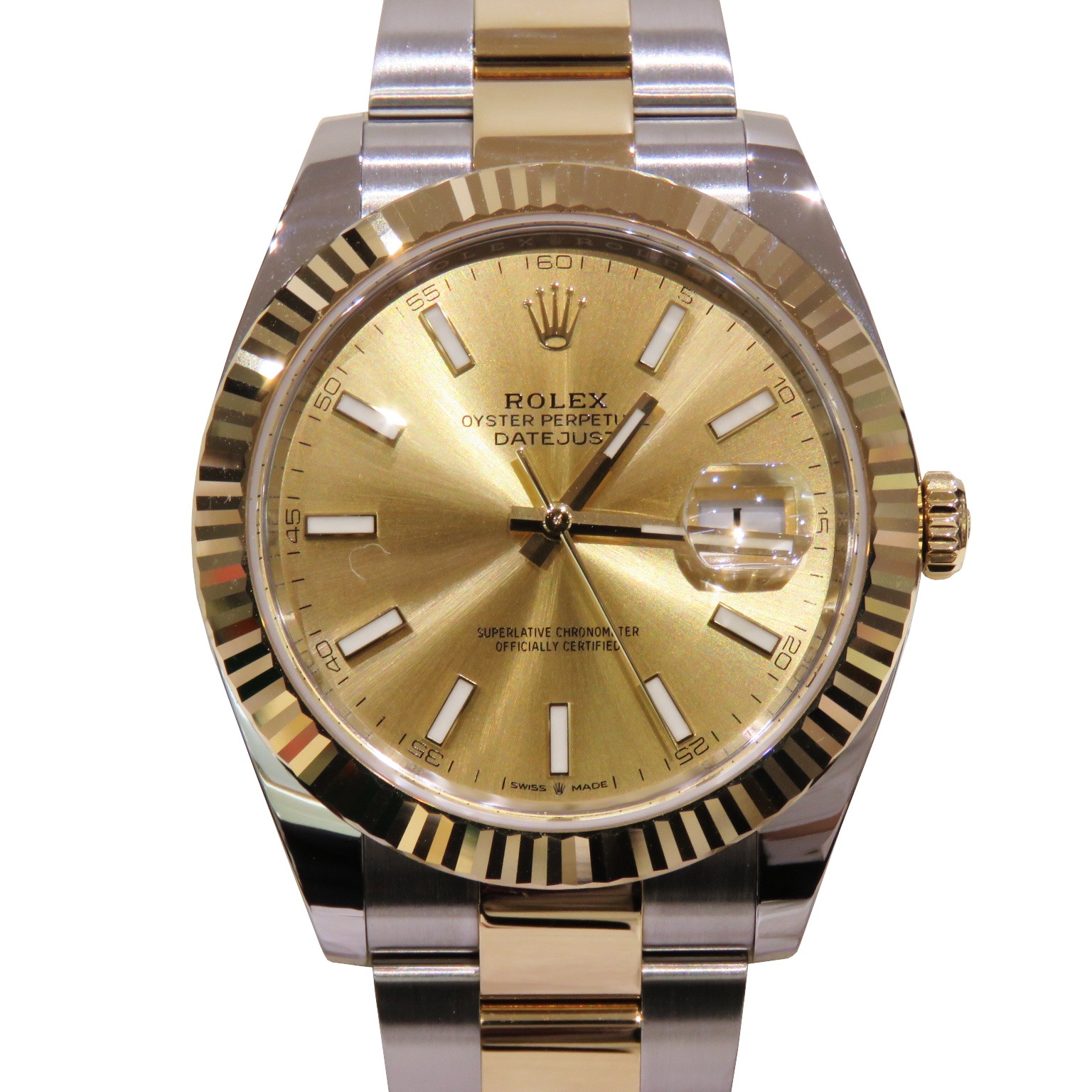 C-246 ROLEX (ロレックス) デイトジャスト41 腕時計 126333 シャンパン 
