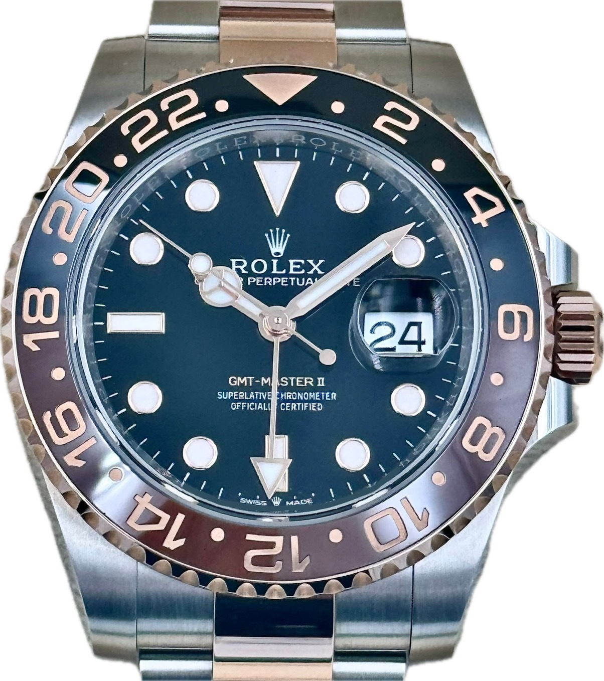 ROLEX (ロレックス) GMTマスターⅡ 126711CHNR ブラック ERG/SS 未使用 