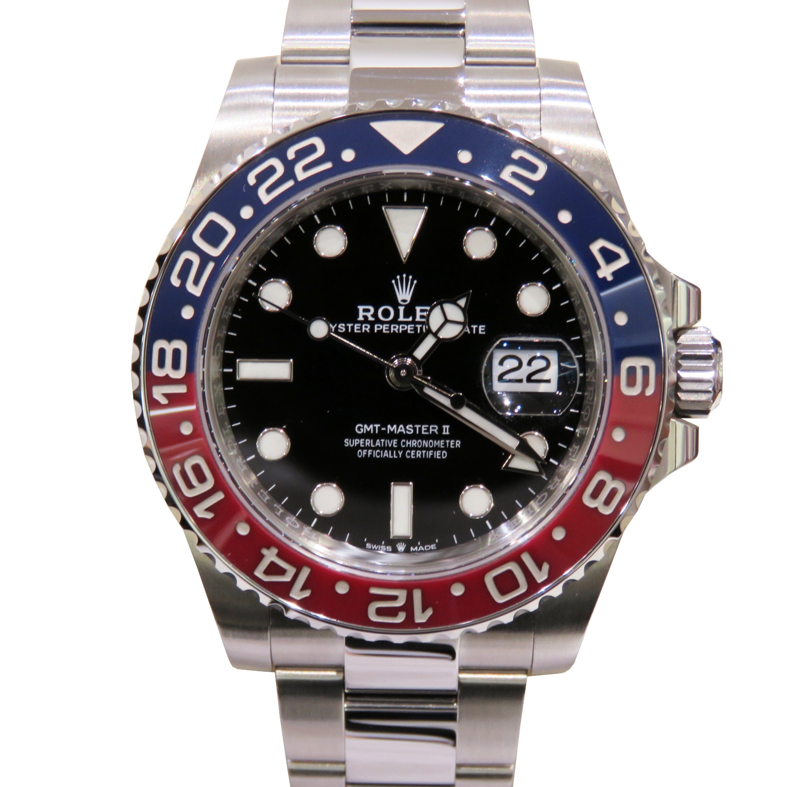 C-281 ROLEX (����å���) GMT�ޥ������� �ӻ��� 126710BLRO �֥�å� SS ���������� ̤Ĵ�� ��°�ʴ��� ������� ���Ź