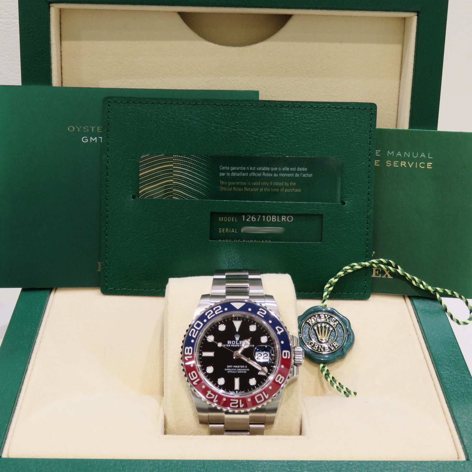 C-281 ROLEX (����å���) GMT�ޥ������� �ӻ��� 126710BLRO �֥�å� SS ���������� ̤Ĵ�� ��°�ʴ��� ������� ���Ź