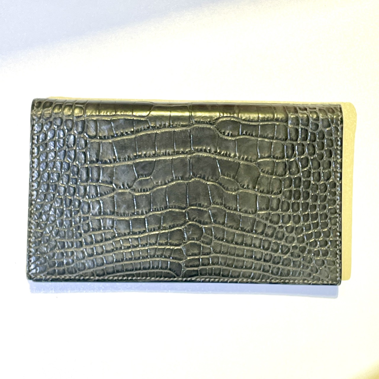 HERMES（エルメス）アジェンダ ヴィジョン アリゲーター グレー系 P刻 