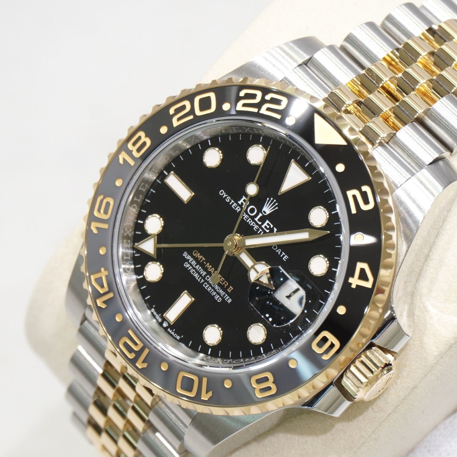 C-279 ROLEX (����å���) GMT�ޥ������� �ӻ��� 126713GRNR �֥�å� SS/YG ����ӥ꡼ ����̤Ĵ�� ��°�ʴ��� ����Ʊ�� ���Ź