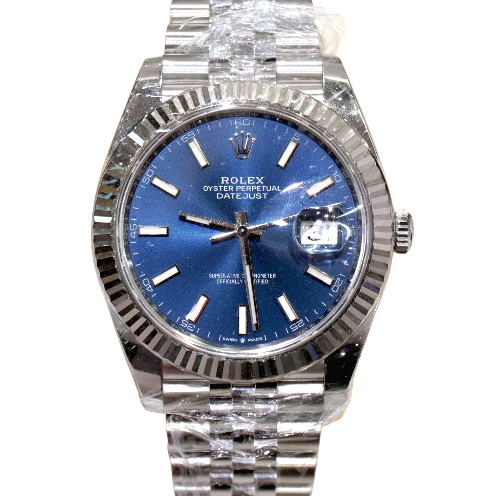 D-026 ROLEX (����å���) �ǥ��ȥ��㥹��41 �ӻ��� 126334 �֥롼 SS/WG ����ӥ꡼ ̤Ĵ�� ��°�ʴ��� ̤���� ���Ź