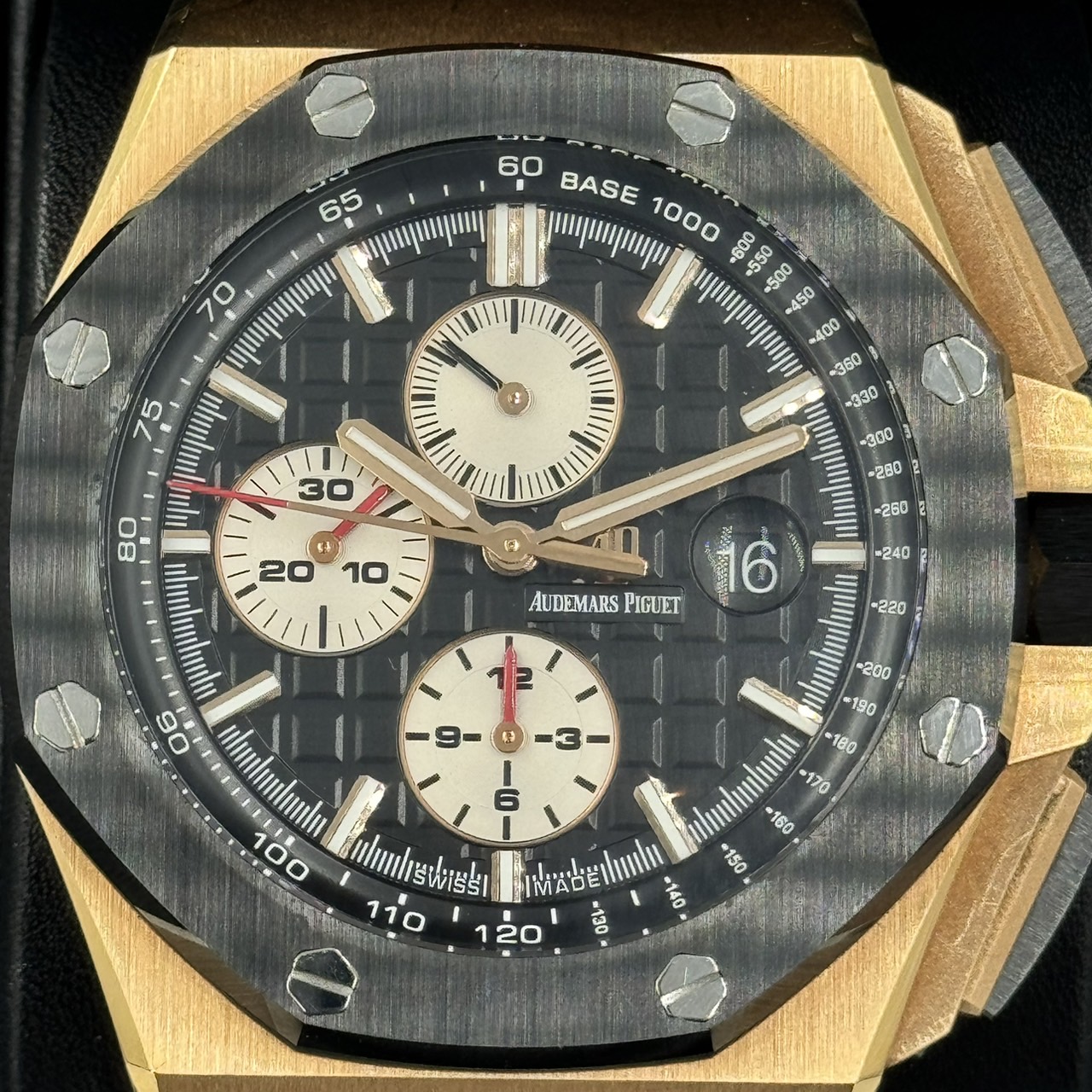 AUDEMARS PIGUET(�����ǥޡ��ԥ�) �����ǥޥԥ� ������륪���� ���ե��祢�����Υ���� 26401RO.OO.A002CA.01 �֥�å� PG�ߥ�С� ����� ���ض�Ź CAT-196 