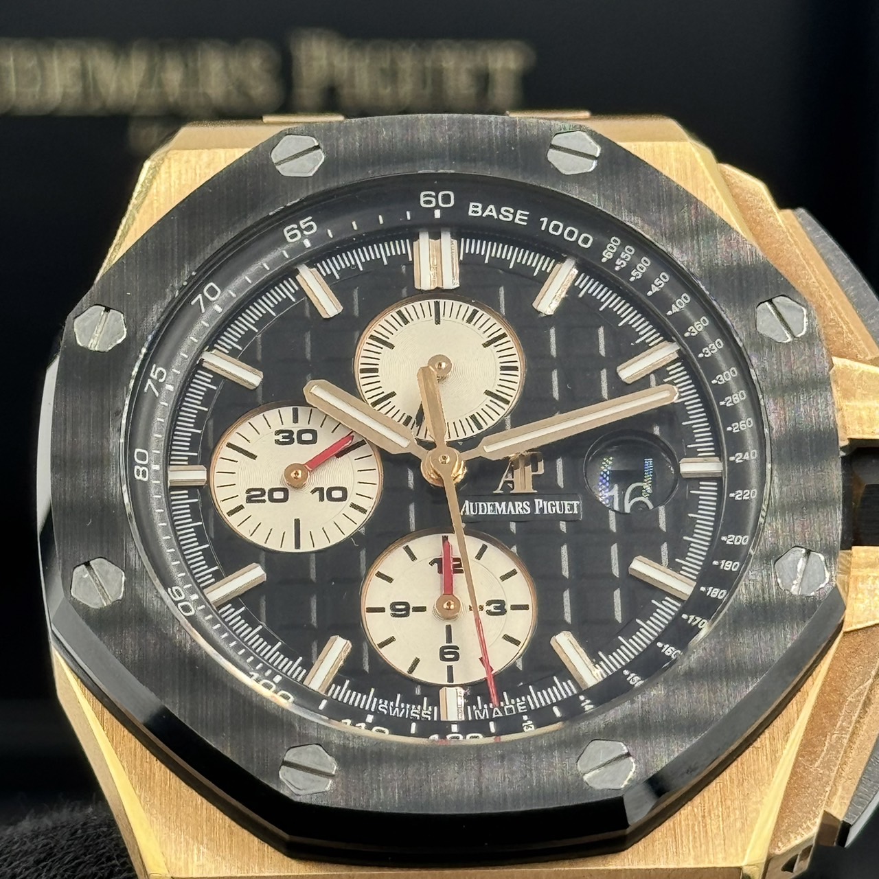 AUDEMARS PIGUET(�����ǥޡ��ԥ�) �����ǥޥԥ� ������륪���� ���ե��祢�����Υ���� 26401RO.OO.A002CA.01 �֥�å� PG�ߥ�С� ����� ���ض�Ź CAT-196 