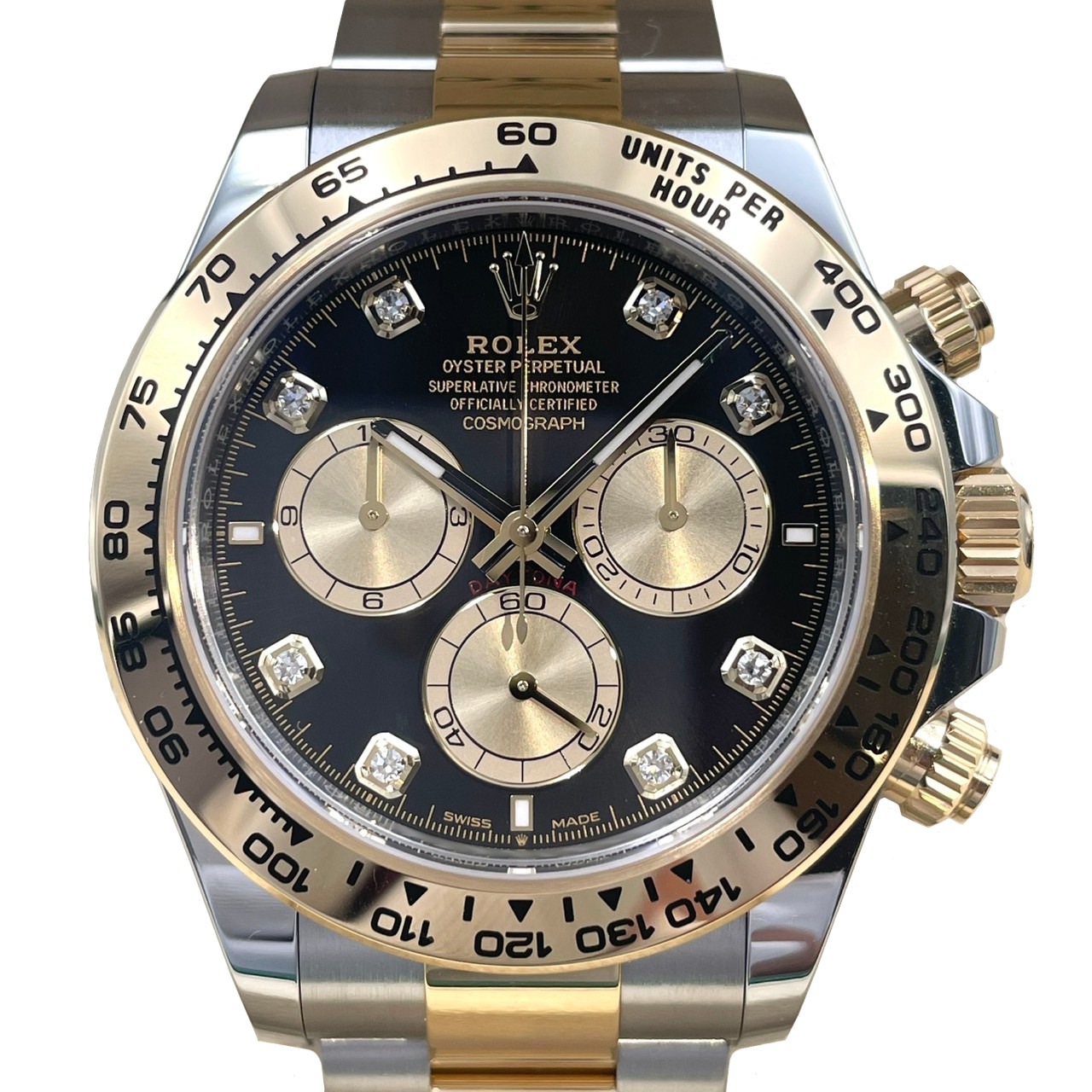 海外販促品 ROLEX ロレックス 掛け時計 コスモグラフ デイトナ ROLEX(ロレックス) コスモグラフデイトナ 126503G ブラック 8Pダイヤ
