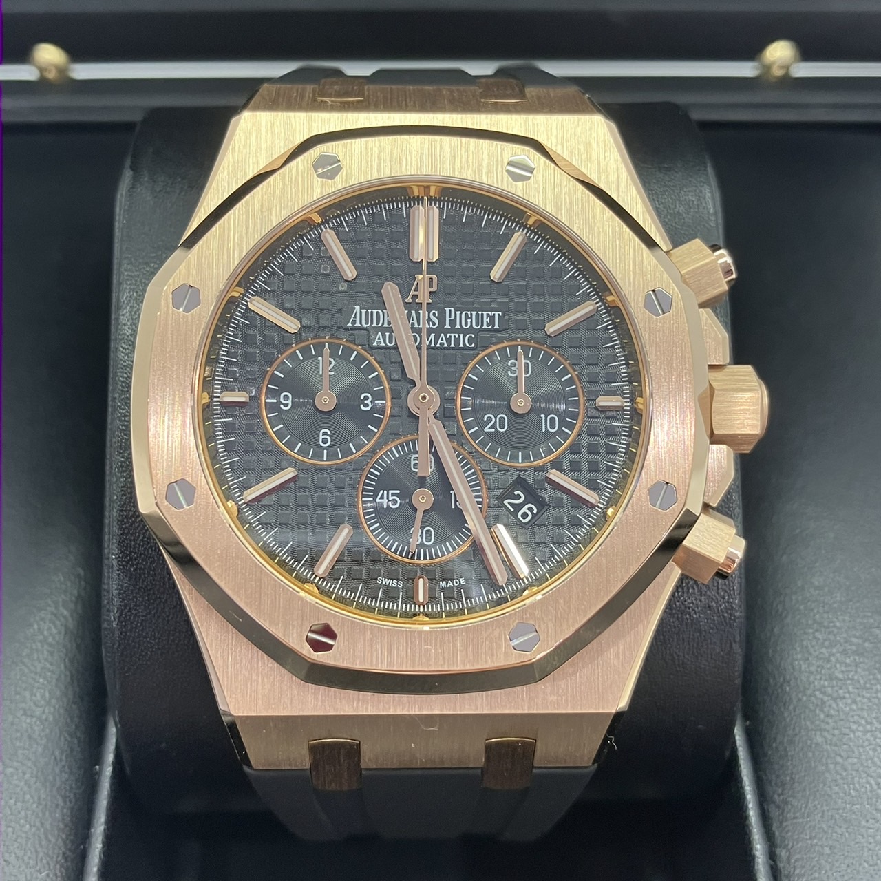 AUDEMARS PIGUET(�����ǥޥԥ�) ������륪���� 26320.OR.OO.D002CR.01 �֥�å� 750RG �������� OH������ ��ţ� UG-421 (����Ź)