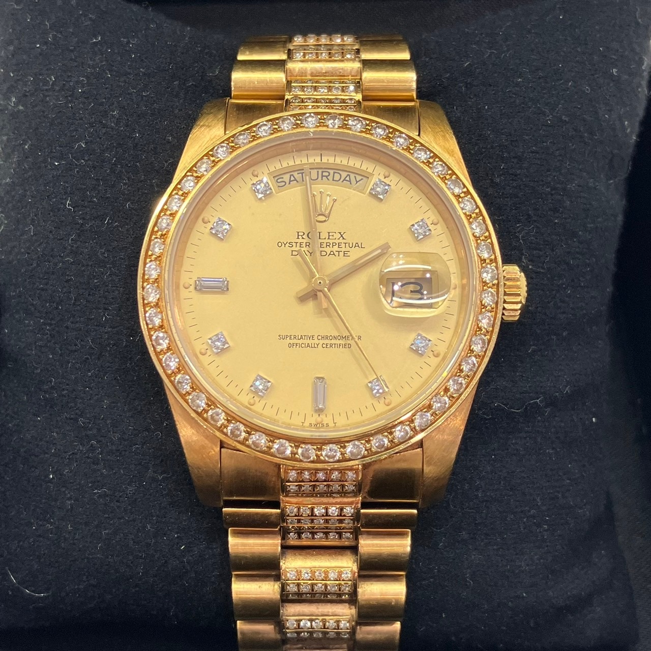 ROLEX(����å���) �ǥ��ǥ��� 18038A �����ѥ� ���٥��롢�֥쥹��åȤˤƥ��ե�����������ɻ��� 1���޷���(�Ӳ����18cm) 8��(1983ǯ) ���饹��I(1984ǯ) ���B��(���饹��ͭ) ���ΤΤ� UH-63 (����Ź)