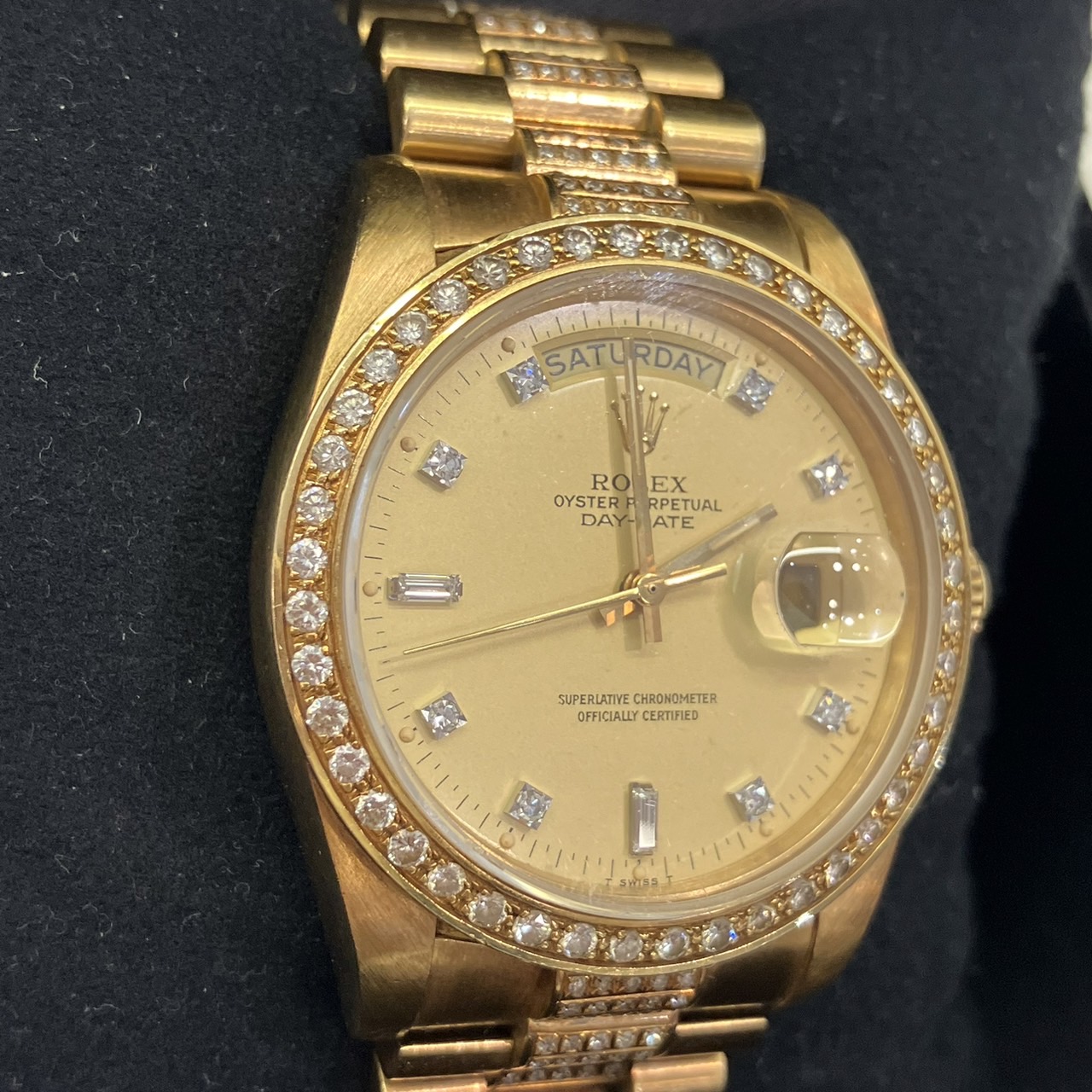 ROLEX(����å���) �ǥ��ǥ��� 18038A �����ѥ� ���٥��롢�֥쥹��åȤˤƥ��ե�����������ɻ��� 1���޷���(�Ӳ����18cm) 8��(1983ǯ) ���饹��I(1984ǯ) ���B��(���饹��ͭ) ���ΤΤ� UH-63 (����Ź)