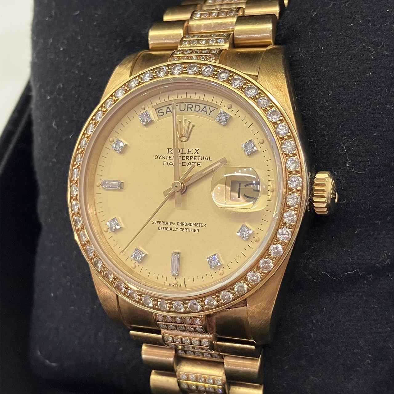 ROLEX(����å���) �ǥ��ǥ��� 18038A �����ѥ� ���٥��롢�֥쥹��åȤˤƥ��ե�����������ɻ��� 1���޷���(�Ӳ����18cm) 8��(1983ǯ) ���饹��I(1984ǯ) ���B��(���饹��ͭ) ���ΤΤ� UH-63 (����Ź)