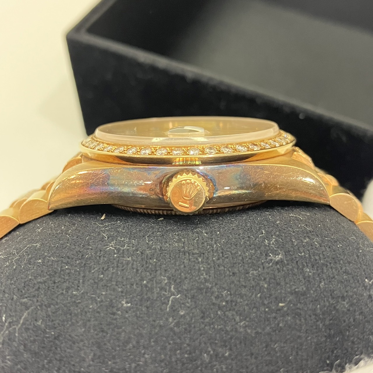 ROLEX(����å���) �ǥ��ǥ��� 18038A �����ѥ� ���٥��롢�֥쥹��åȤˤƥ��ե�����������ɻ��� 1���޷���(�Ӳ����18cm) 8��(1983ǯ) ���饹��I(1984ǯ) ���B��(���饹��ͭ) ���ΤΤ� UH-63 (����Ź)