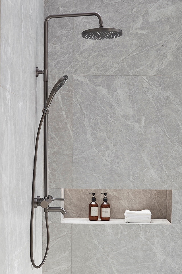 シャワーセット シルバー/ブラック 壁掛け式 シャワーセット ND2245Q-1 | 水栓金具,シャワーセット,シャワーセット