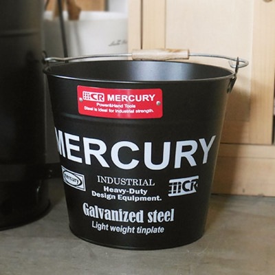 MERCURY　マーキュリー ブリキバケツ マットブラック|その他雑貨