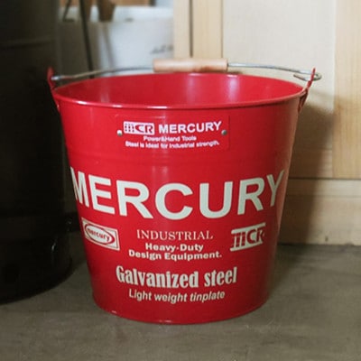 MERCURY　マーキュリー ブリキバケツ レッド|その他雑貨