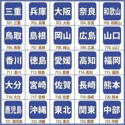 手帳・カレンダー用 スタンプ 3サイズ 全25種類 (文字-日本の市・都道府県B)