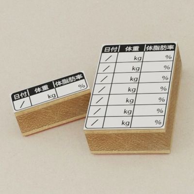 体重 記録表 手帳用 スタンプ ダイエットに◎