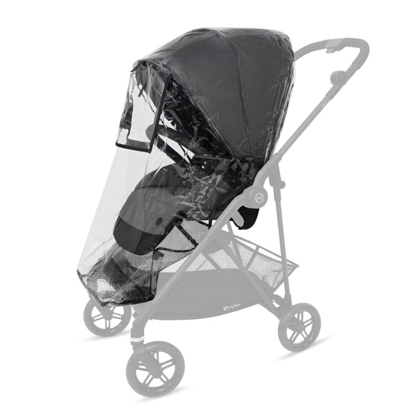 グレー ベビーカー メリオカーボン Cybacx レインカバー　2022 cybex サイベックス メリオシリーズ専用 レインカバー