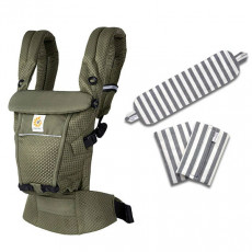 ErgoBabyCarrier ADAPT SoftFlex  ѥСդ3å / ꡼֥꡼ SGѥС+ѥå / ֥åȥ饤ס ԥ르٥ӡꥢ