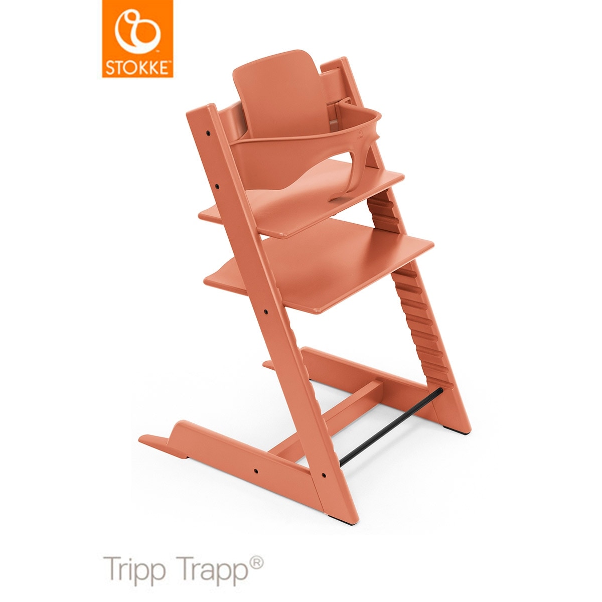 STOKKE ストッケ トリップトラップ ベビーハイチェア オレンジ ストッケ(STOKKE)|トリップトラップ|チェア&ベビーセット