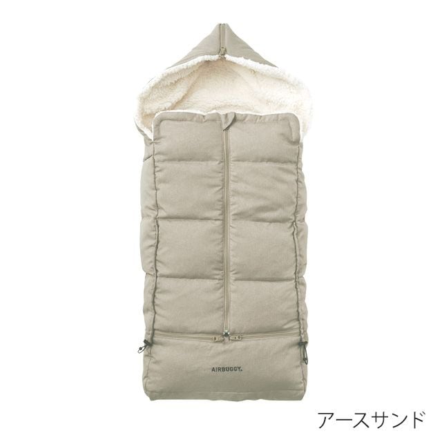 【新品】セット販売 エアバギー フットマフ ハンドマフ アースサンド ベーシック AirBuggy エアバギー フットマフ ベーシック ダウン / アースサンド