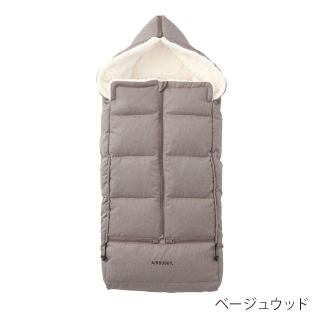 AirBuggy エアバギー フットマフ ベーシック ダウン / ベージュウッド