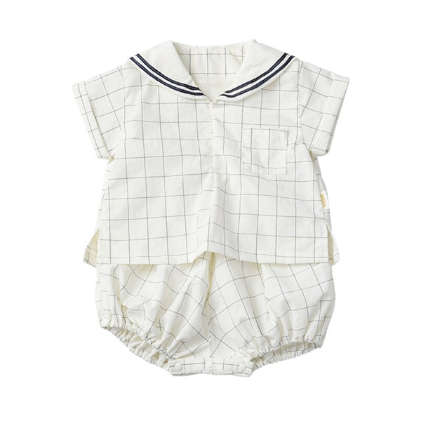 MARLMARL マールマール パドルロンパース グラフホワイト 80 MARLMARL マールマール パドルロンパース (80-90cm) / グラフホワイト