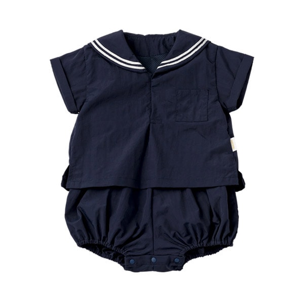 MARLMARL ロンパース　80-90cm MARLMARL マールマール パドルロンパース (80-90cm) / ネイビー