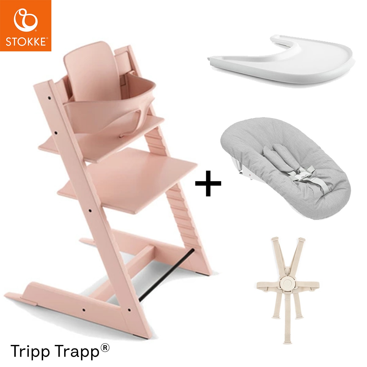 STOKKE ストッケ 【5 in1 新生児セット】 トリップトラップ + ニュー