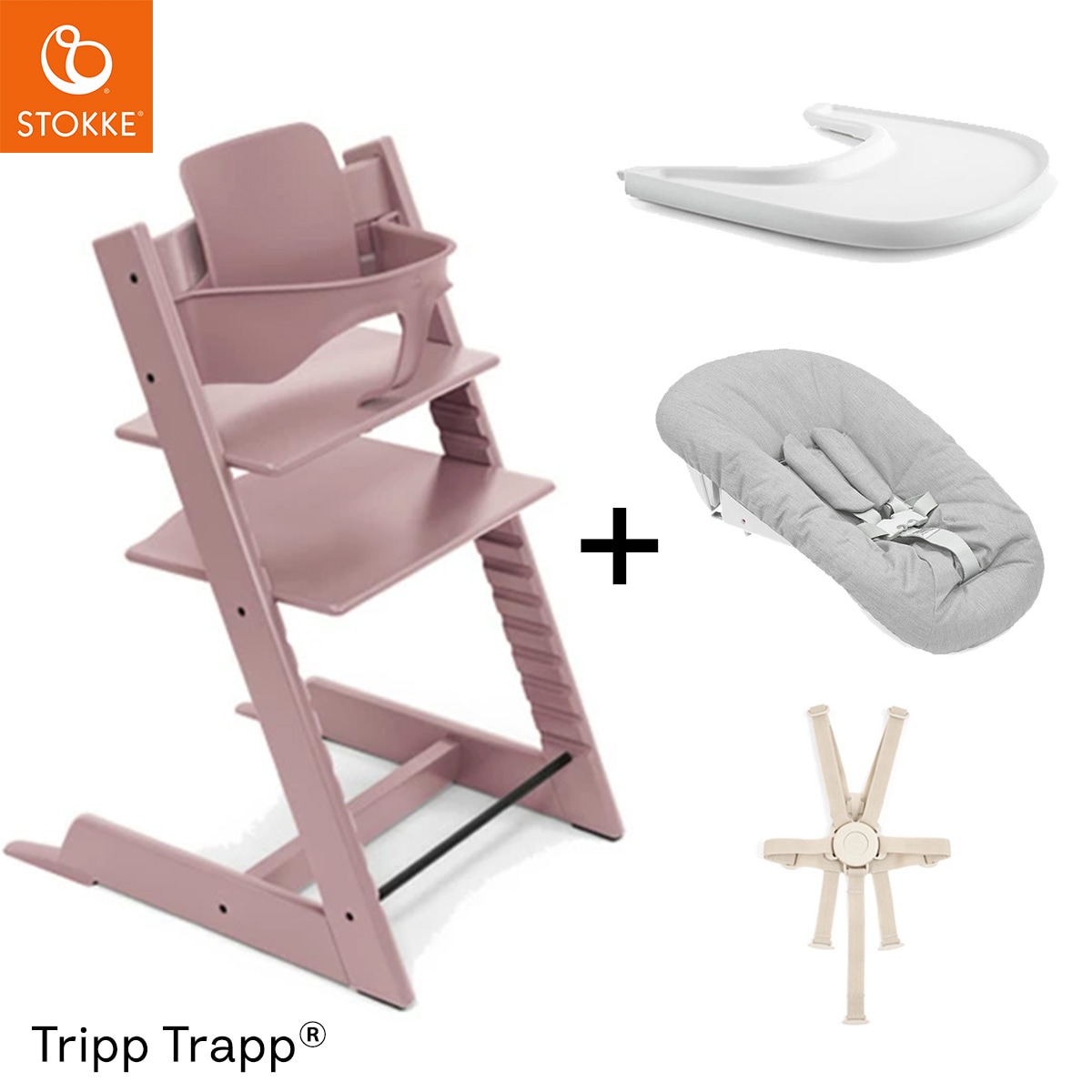 STOKKE ストッケ 【5 in1 新生児セット】 トリップトラップ + ニュー