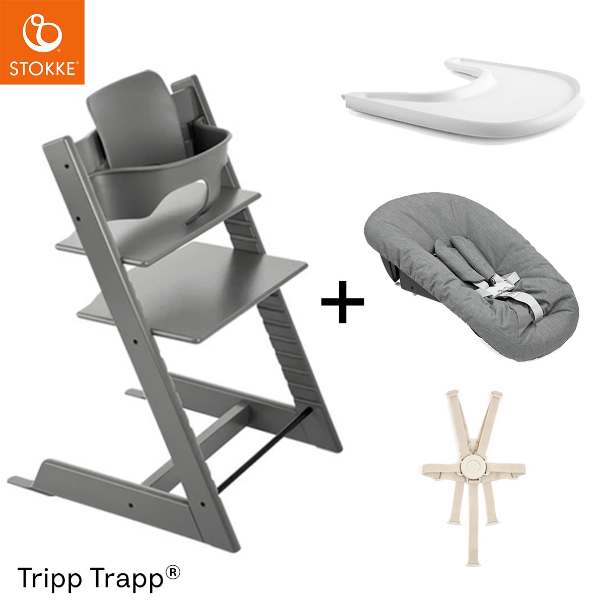 商談中STOKKE ストッケ トレイ＆ベビーセット ストッケ トリップ 