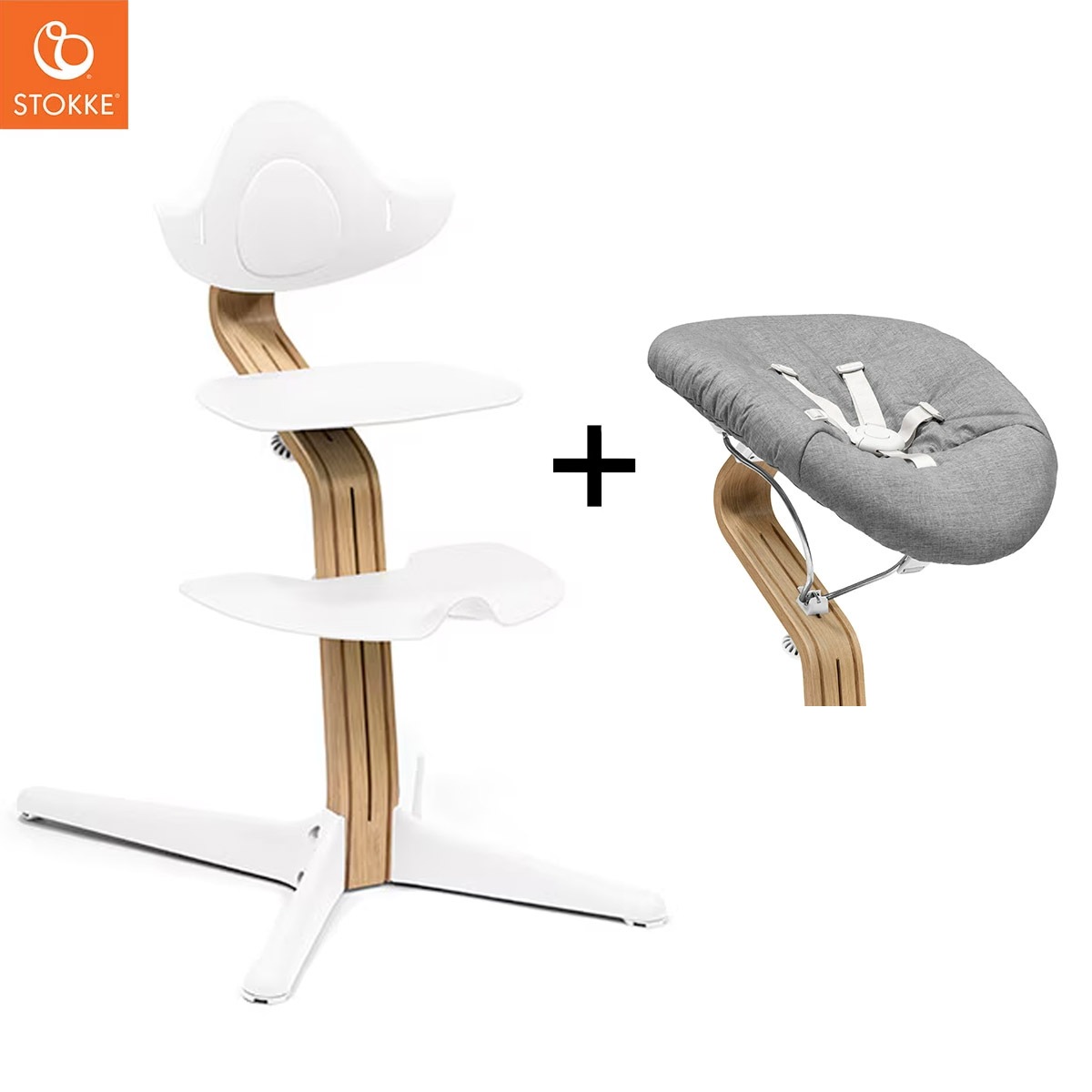 STOKKE ストッケ ノミチェア ＋ ニューボーンセット / オーク ホワイト 