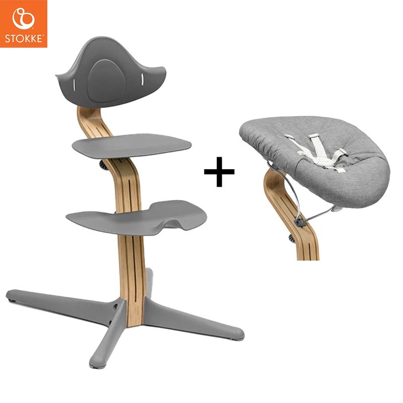 STOKKE ストッケ ノミチェア ＋ ニューボーンセット / オーク グレー