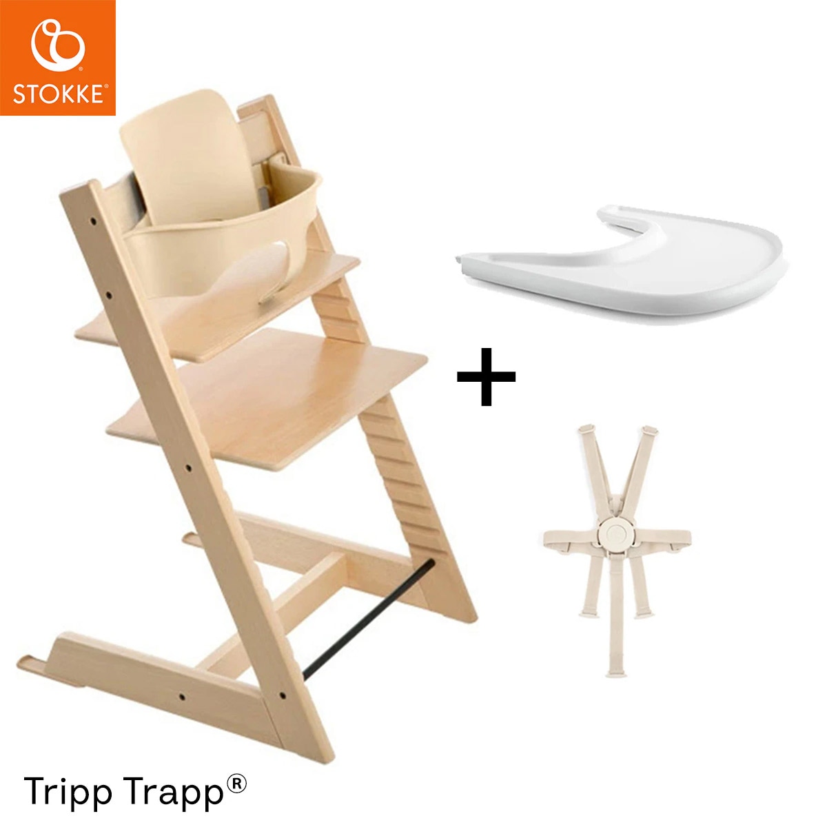 STOKKE ストッケ 【4in1 離乳食セット】 トリップトラップ + ベビー