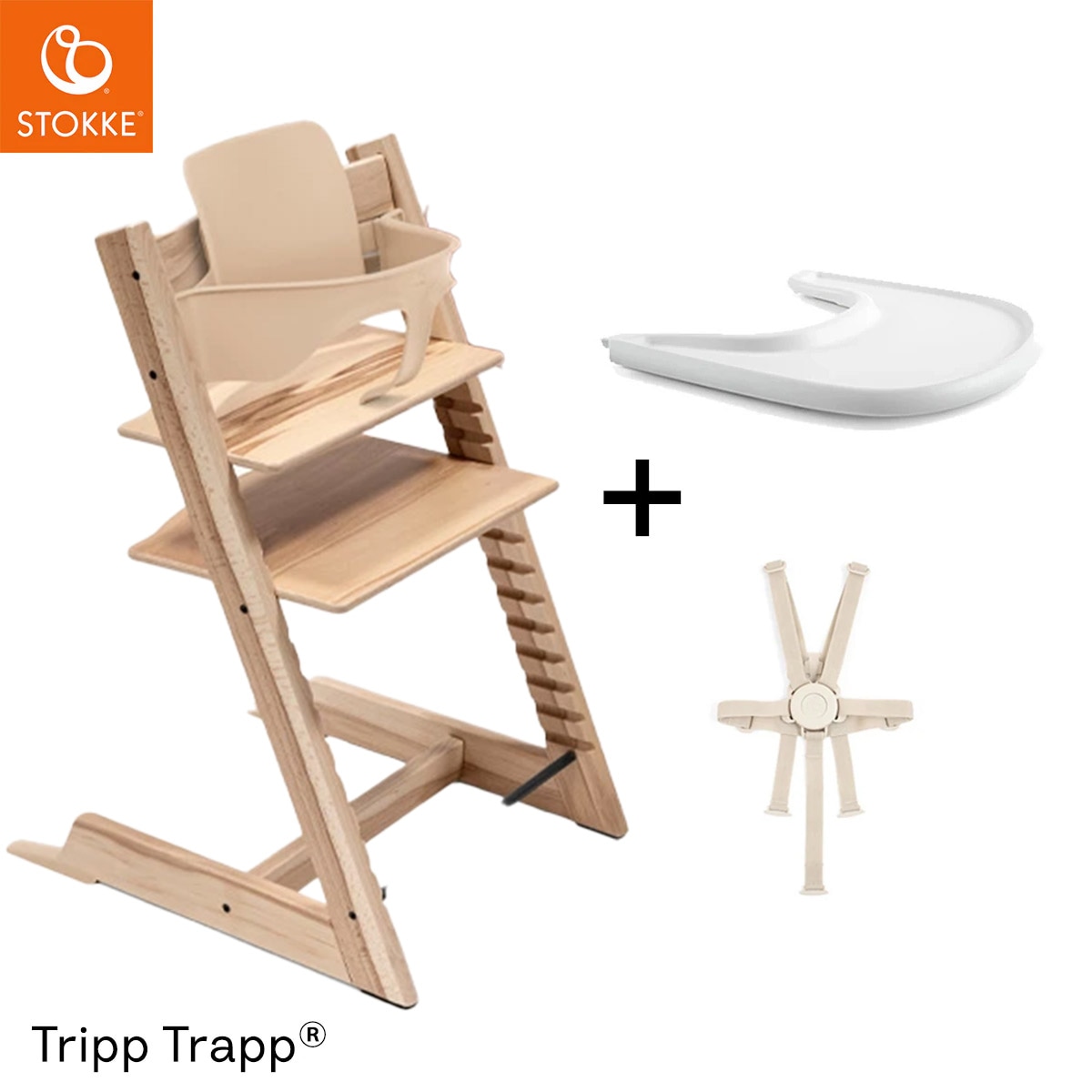 �����ָ��� ���å���� �ץ쥼����դ�����STOKKE ���ȥå� ��4 in1 Υ�������åȡ� �ȥ�åץȥ�å� + �٥ӡ����å� + �ϡ��ͥ� + �ȥ쥤 / �磻��ɥ��å�