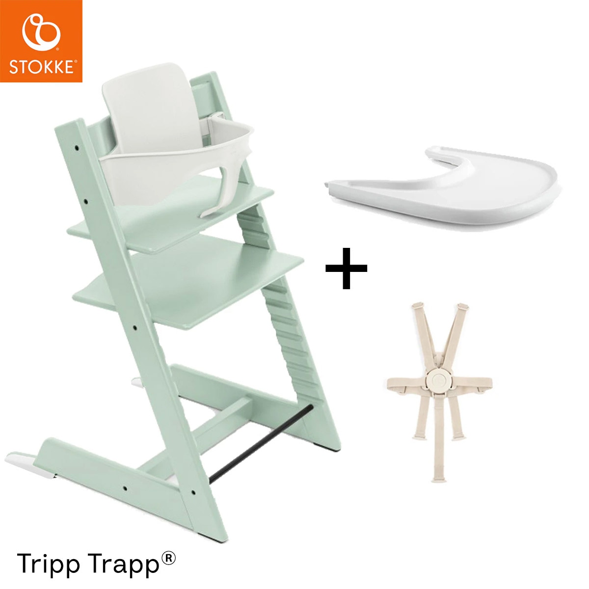 �����ָ��� ���å���� �ץ쥼����դ�����STOKKE ���ȥå� ��4 in1 Υ�������åȡ� �ȥ�åץȥ�å� + �٥ӡ����å� + �ϡ��ͥ� + �ȥ쥤 / ���եȥߥ��