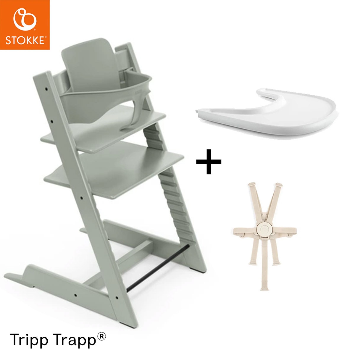 �����ָ��� ���å���� �ץ쥼����դ�����STOKKE ���ȥå� ��4 in1 Υ�������åȡ� �ȥ�åץȥ�å� + �٥ӡ����å� + �ϡ��ͥ� + �ȥ쥤 / ���쥤�������꡼��