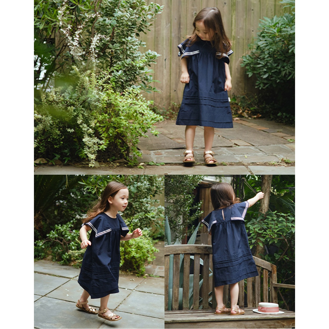 MARIMARL ワンピース ネイビー 70-90サイズ MARIMARL ワンピース ネイビー 70-90サイズ