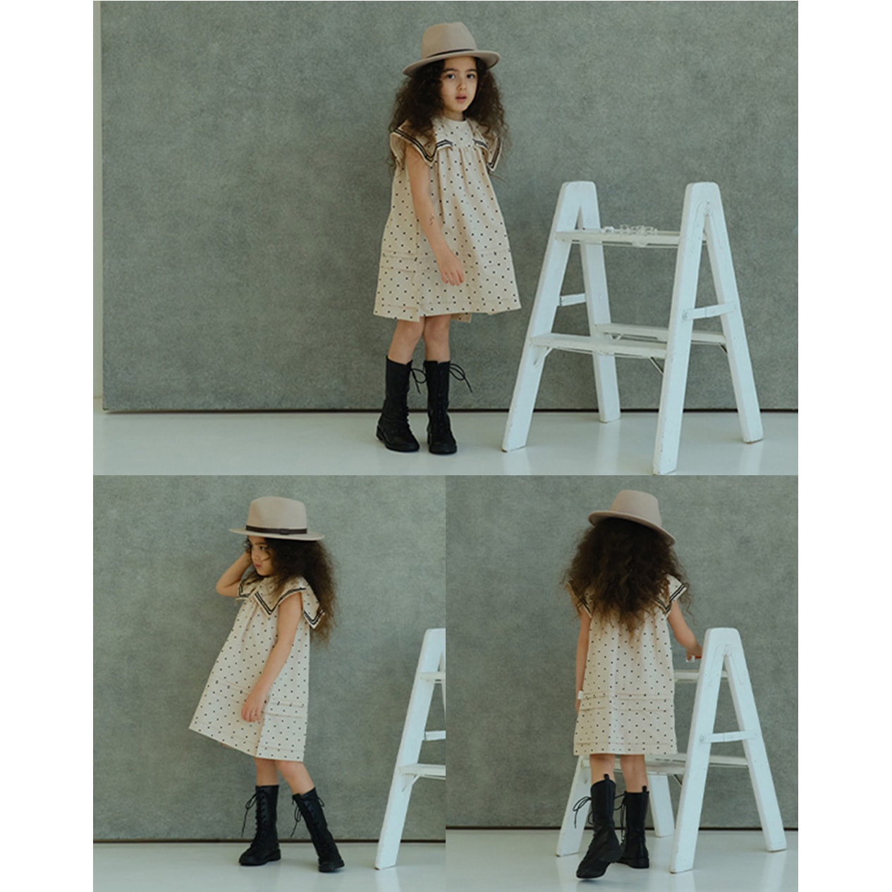 MARLMARL マールマール パドルドレス (90-100cm) / ピンドット