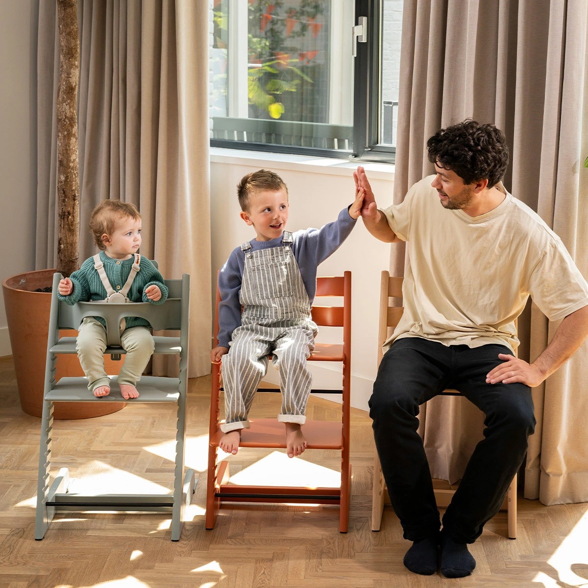 STOKKE ���ȥå� ��4 in1 Υ�������åȡ� �ȥ�åץȥ�å� + �٥ӡ����å� + �ϡ��ͥ� + �ȥ쥤