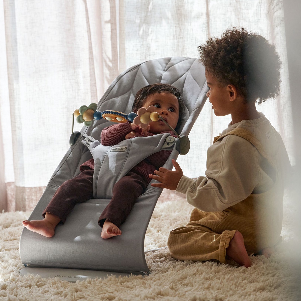 ベビービョルン BabyBjorn バウンサー ブリス ウーブン ライトグレー