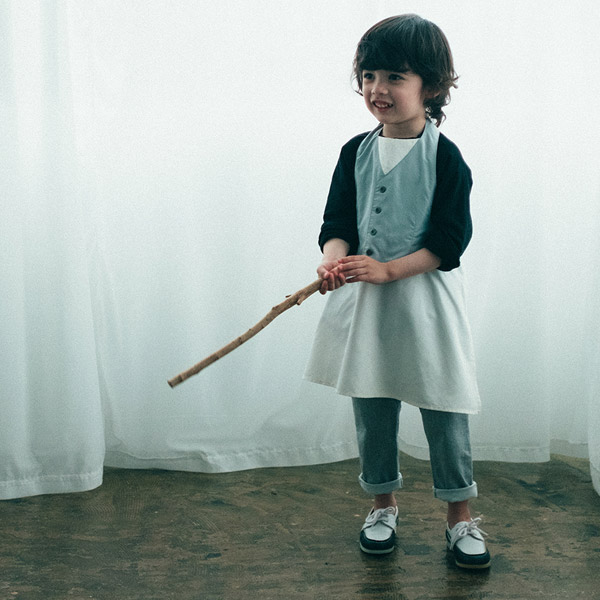 MARLMARL エプロン ギャルソン for Kids (100-110cm) / セイジ