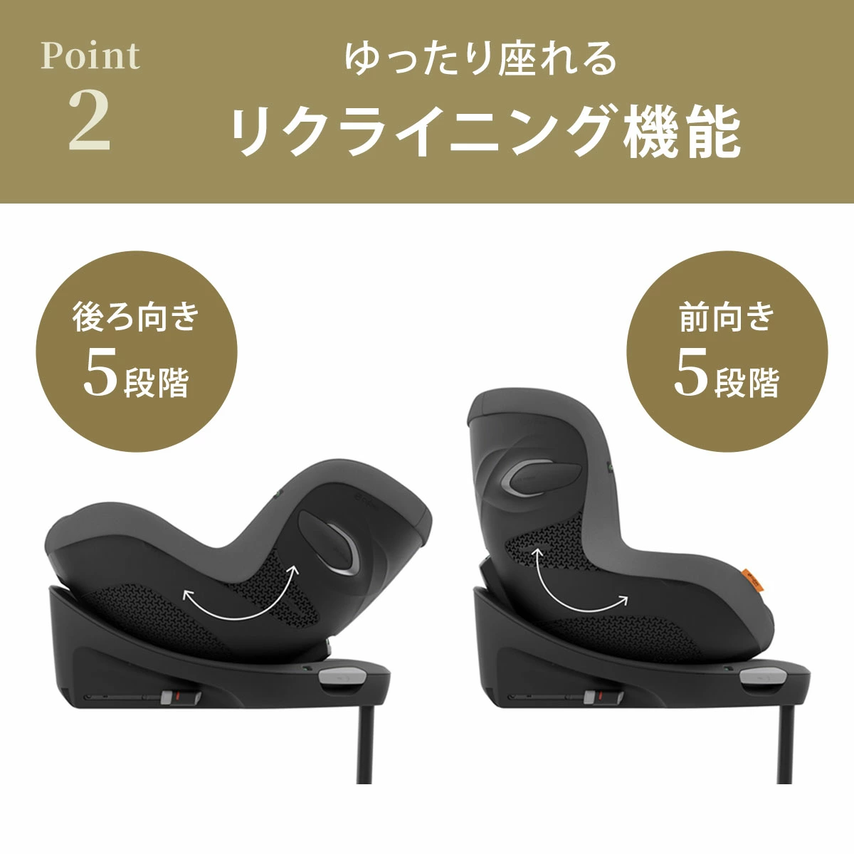 cybex サイベックス シローナGi アイサイズ / ムーンブラックプラス JP