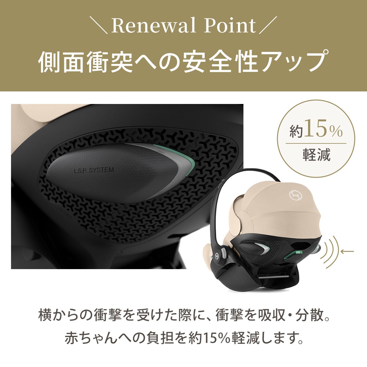 cybex サイベックス クラウドG3 アイサイズ / アーモンドベージュ