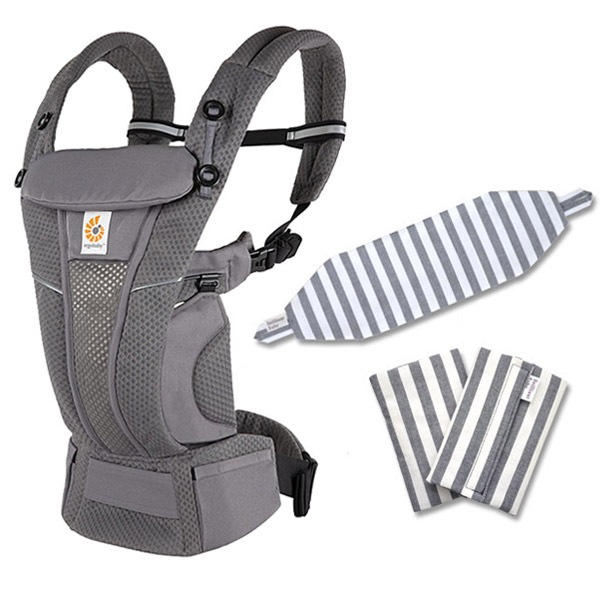ErgoBabyCarrier SG ����� �֥꡼�� ����ե����ȥ��졼 ���ѥ��С��դ�3�����å� / �֥�å����ȥ饤�ס�����SG�����ѥ��С�+�����ѥåɡ�